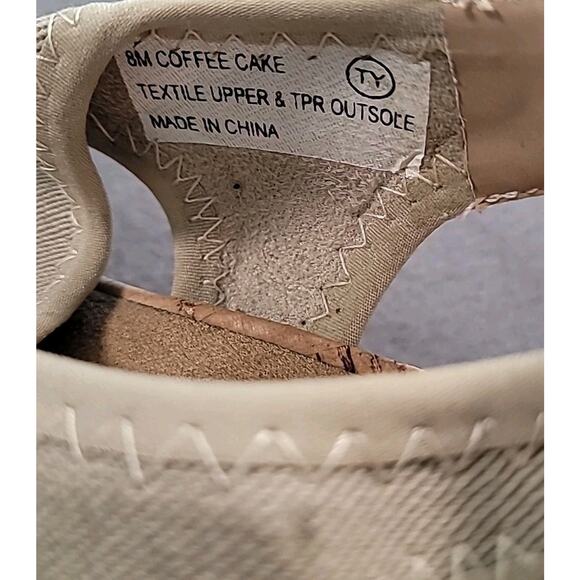 A2 Heelrest Coffee Cake Gold Cork Slingback Sandals 8M - Picture 6 of 6